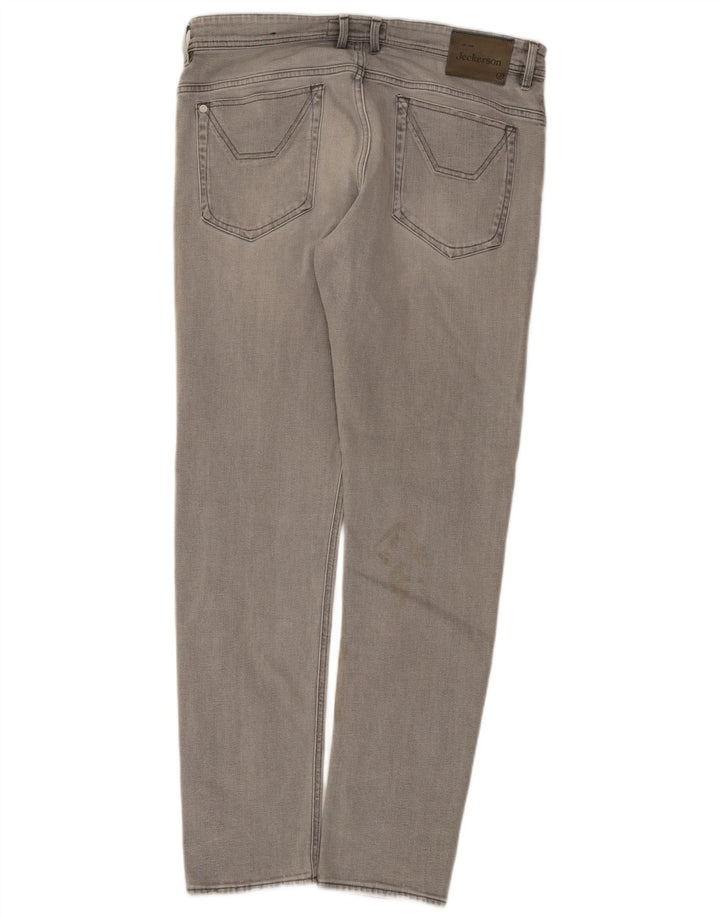 Jeckerson Ανδρικό Slim Jeans W34 L31 Γκρι βαμβακερό