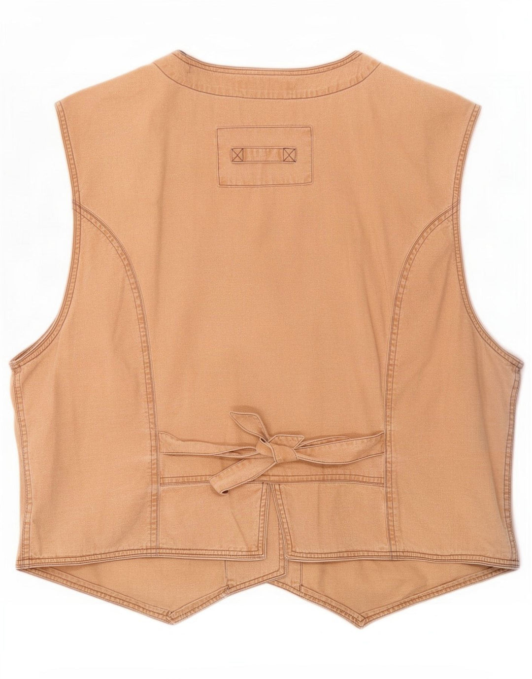 Julius Lang Γυναικείο Γιλέκο IT 44 Medium Beige Βαμβακερό