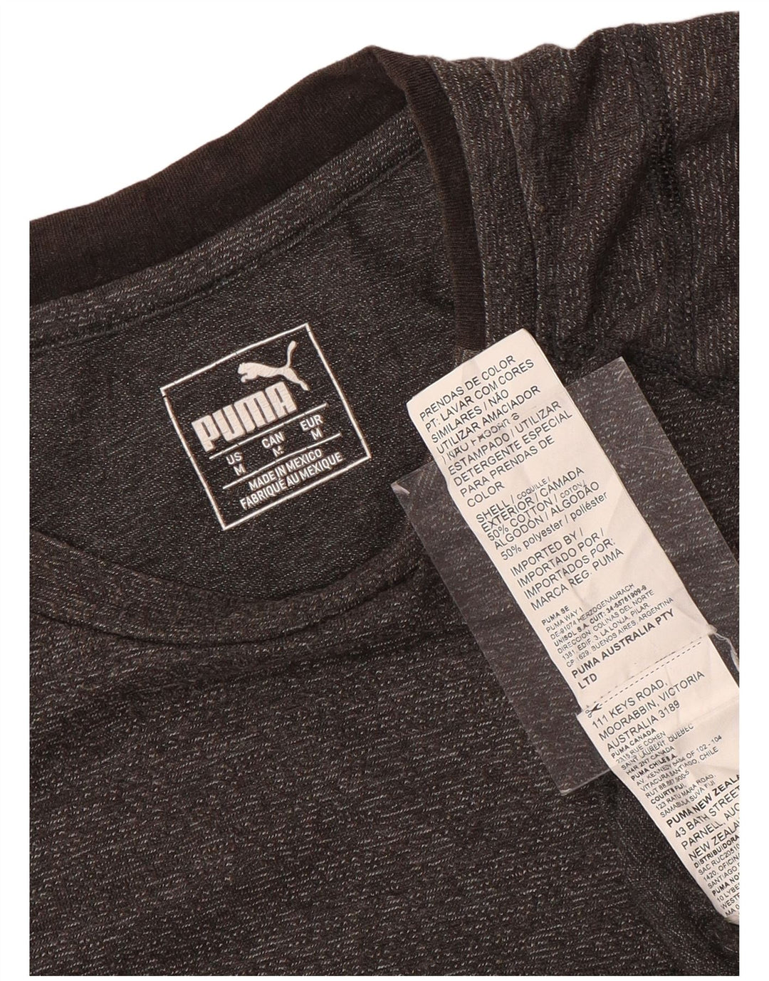 Ανδρικό γραφικό T-Shirt PUMA Τοπ μεσαίου γκρι βαμβακερό