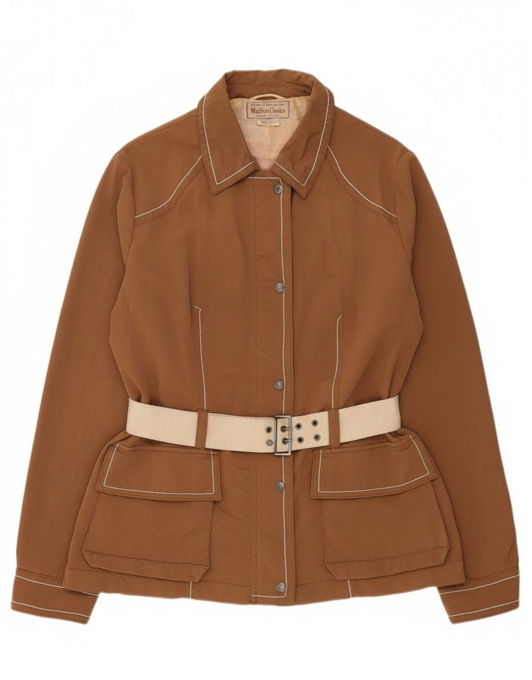 Marlboro Classics Γυναικείο Utility Jacket UK 20 2XL Brown Polyamide