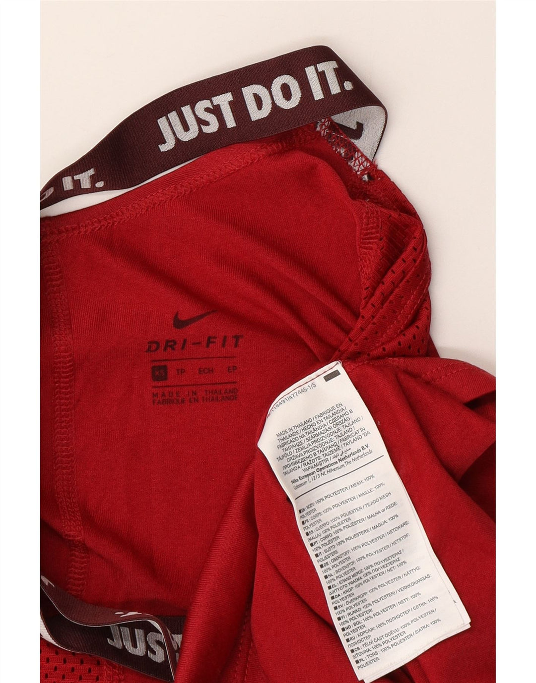 Γυναικείο γιλέκο γραφικών Nike Dri Fit Top UK 6 XS Red Polyester