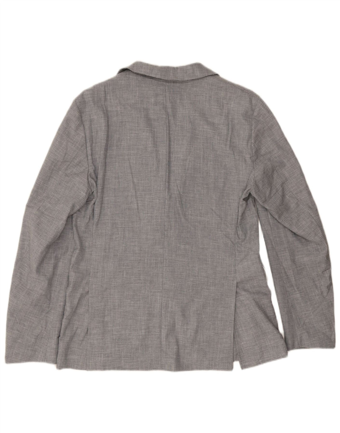Zara Ανδρικό μπουφάν blazer UK 40 Large Grey Houndstooth Polyester
