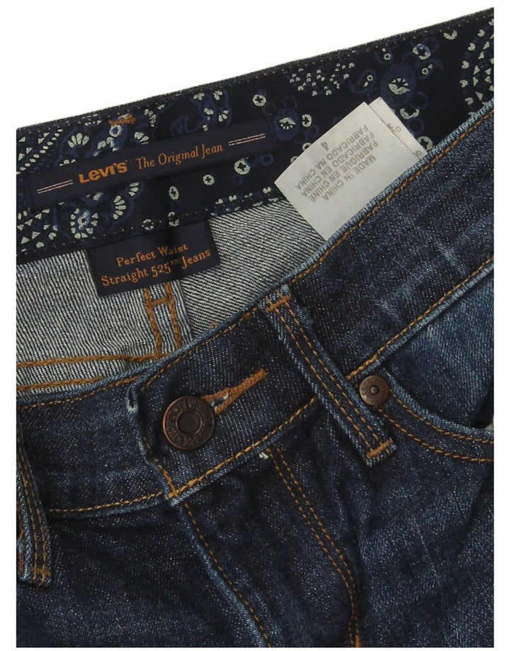 LEVI'S Γυναικείο τζιν 525 ίσιο US 4 Small W28 L28 Navy Blue Cotton