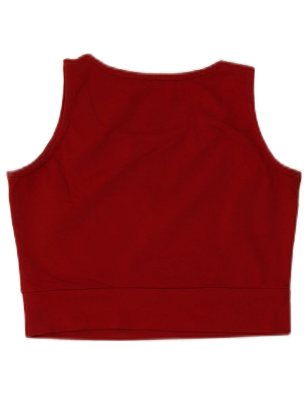 Tommy Hilfiger Γυναικείο Crop Graphic Vest Top UK 14 Large Red