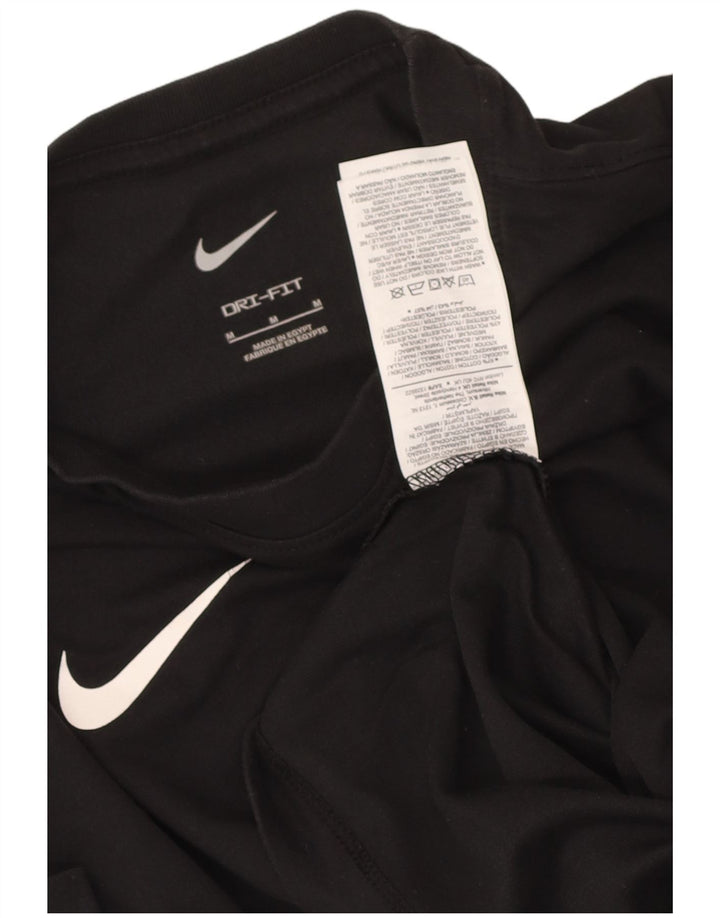 Ανδρικό T-Shirt Nike Dri Fit, μεσαίο μαύρο βαμβακερό