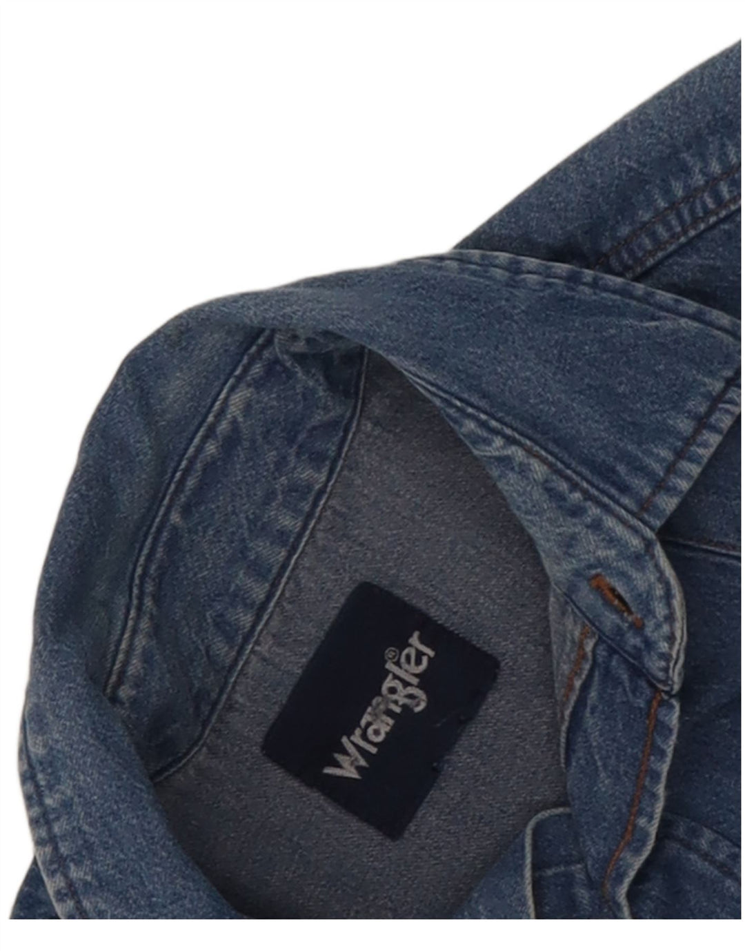 Ανδρικό τζιν πουκάμισο Wrangler μεσαίο μπλε