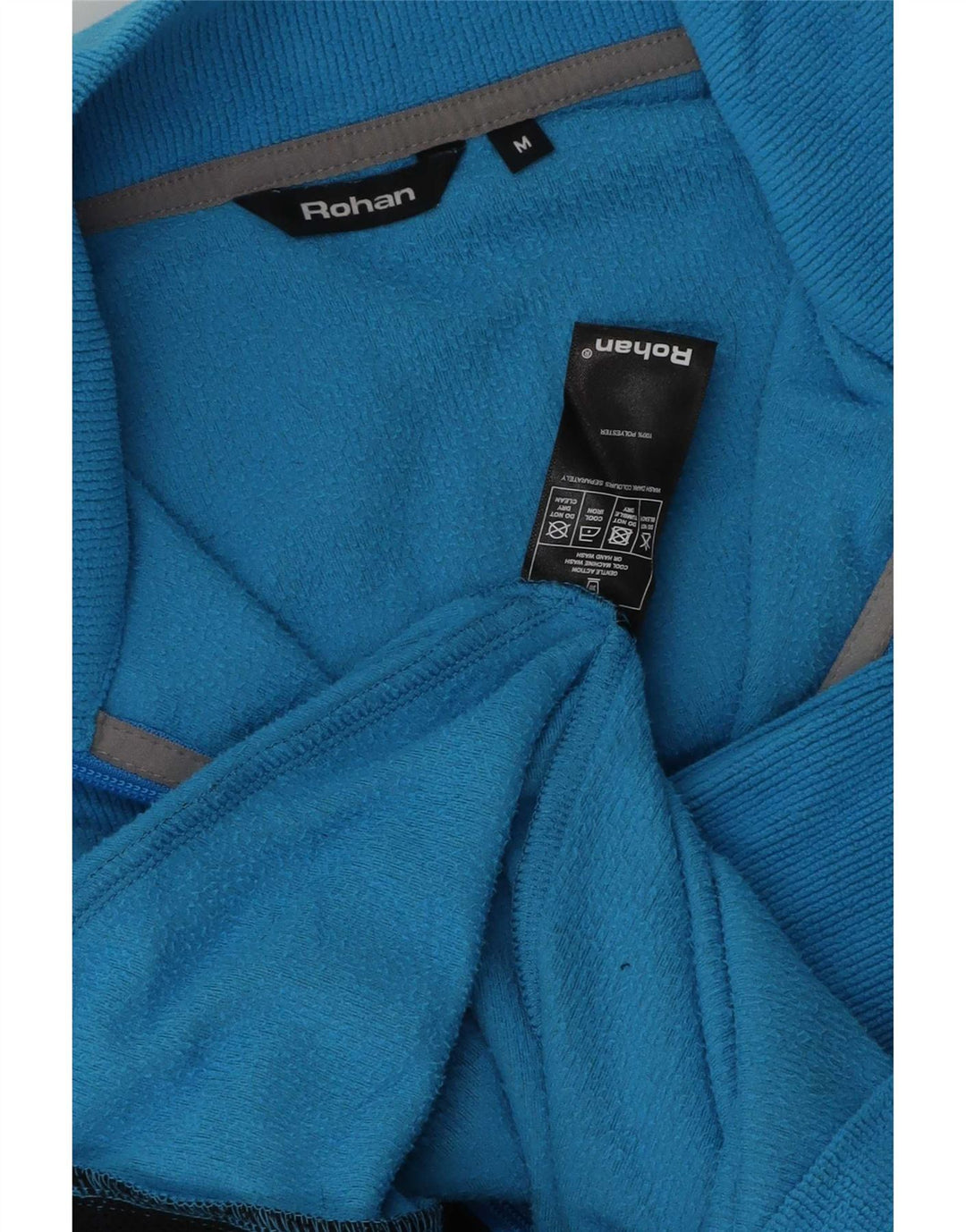 Rohan Ανδρικό Fleece Jacket UK 38 Medium Blue Polyester