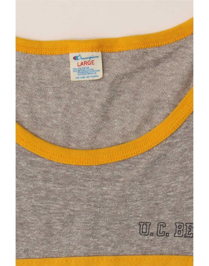 Champion Ανδρικό φανελάκι Large Grey Colourblock Πολυεστέρας