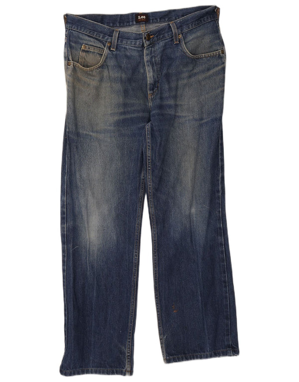 Lee Mens Ranger Straight Jeans W36 L28 Blue Cotton