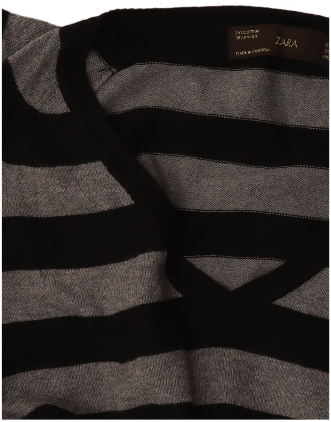 Zara Γυναικείο πουλόβερ UK 14 Large Black