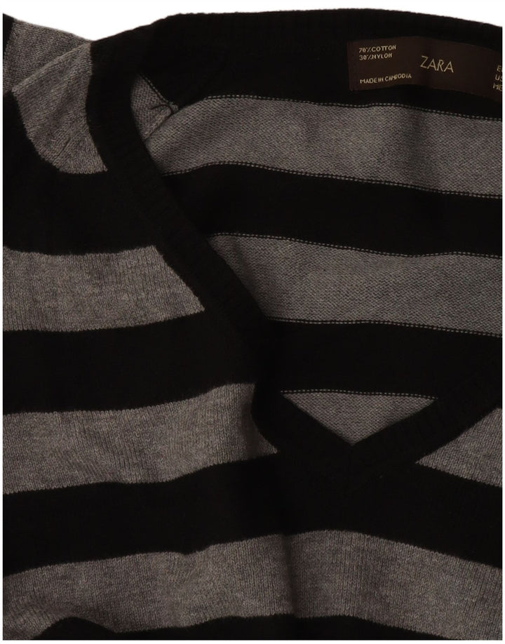 Zara Γυναικείο πουλόβερ UK 14 Large Black