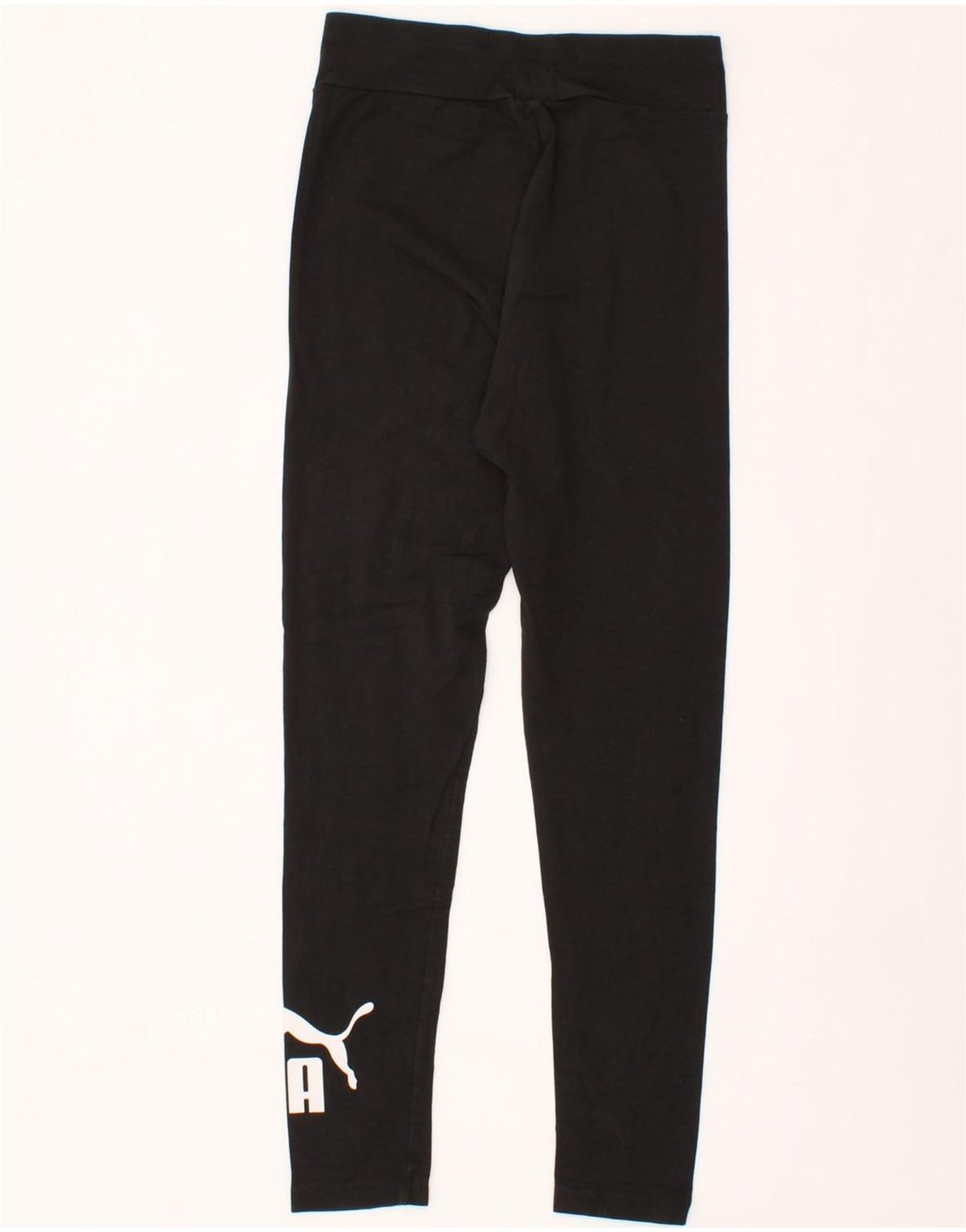 PUMA Womens Graphic Leggings UK 10 Small Black Vintage Puma and Second-Hand Puma from Messina Hembry 