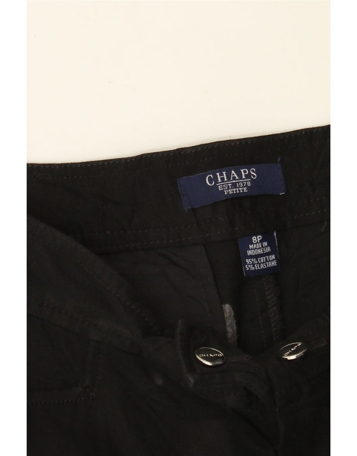 CHAPS Γυναικείο Slim Casual Παντελόνι US 8 Medium W30 L31 Μαύρο βαμβακερό