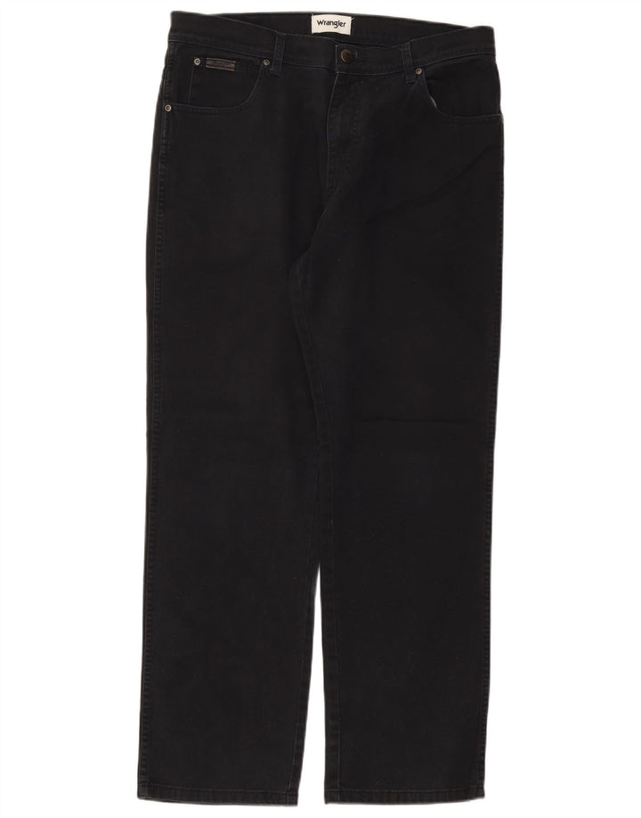 Ανδρικό τζιν Wrangler ίσιο W34 L30 Μαύρο