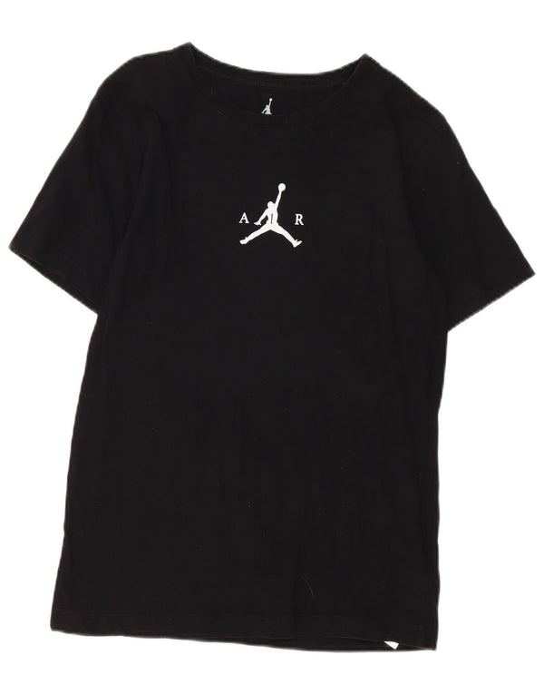 Jordan Boys Graphic T-Shirt Top 12-13 ετών μεγάλο μαύρο βαμβακερό