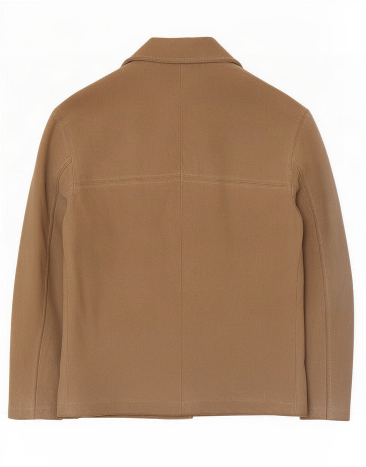 Vintage Γυναικείο Suede Bomber Jacket IT 42 Medium Beige Leather