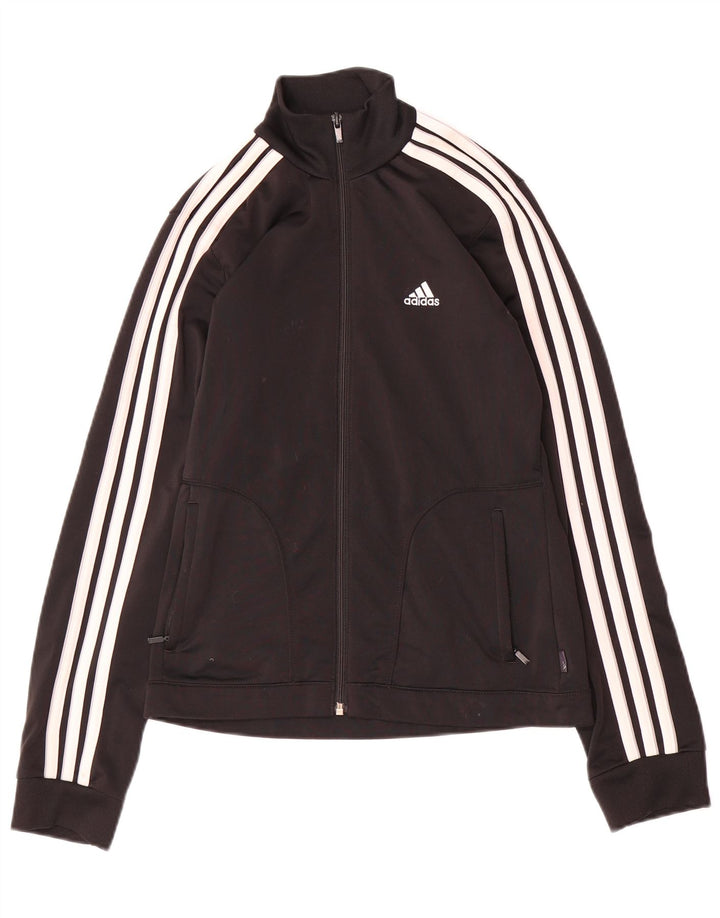Γυναικεία αθλητική φόρμα Adidas Top Jacket UK 10 Small Black Polyester