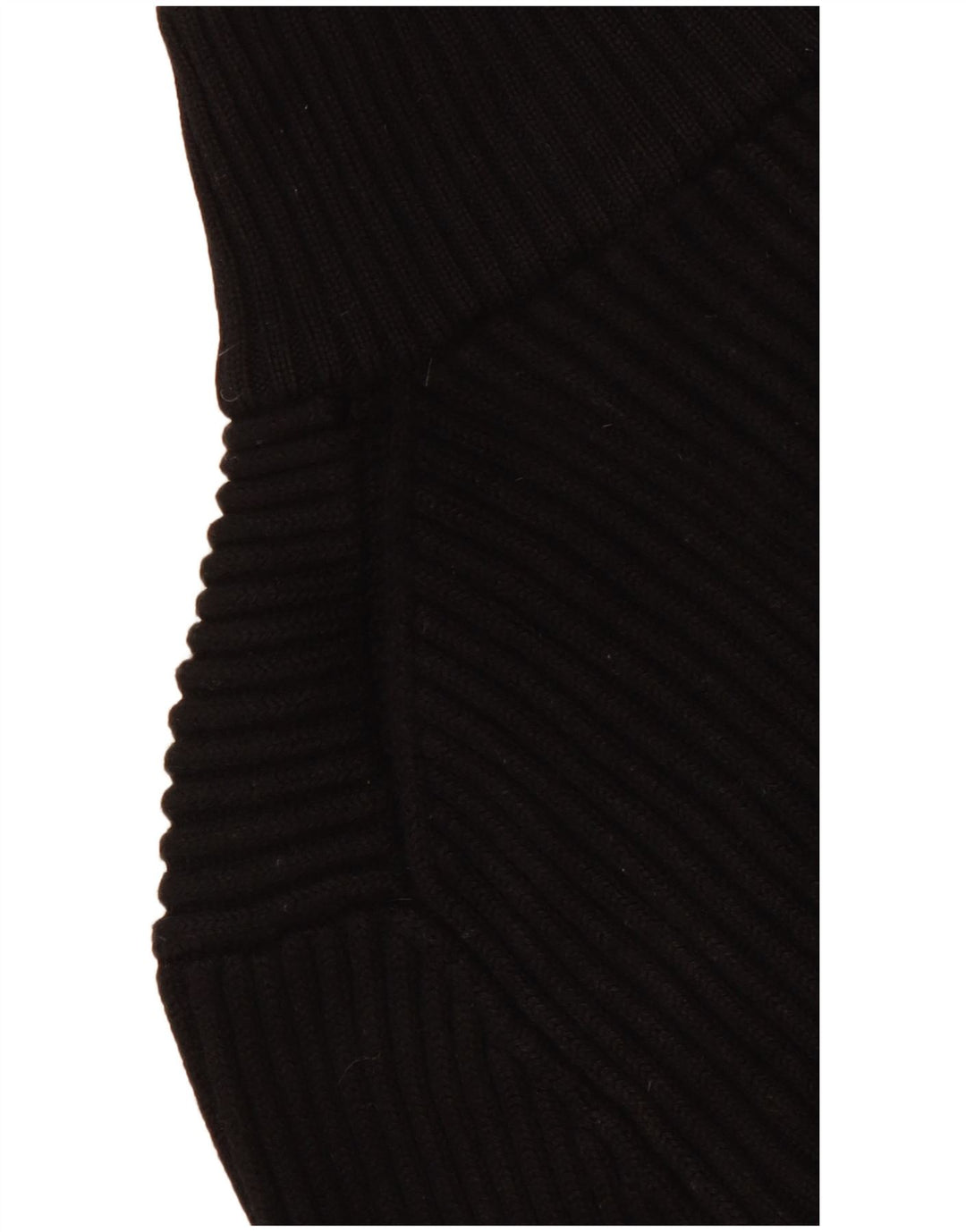 Γυναικείο πουλόβερ με φερμουάρ Hugo Boss UK 14 μεγάλο μαύρο παρθένο μαλλί