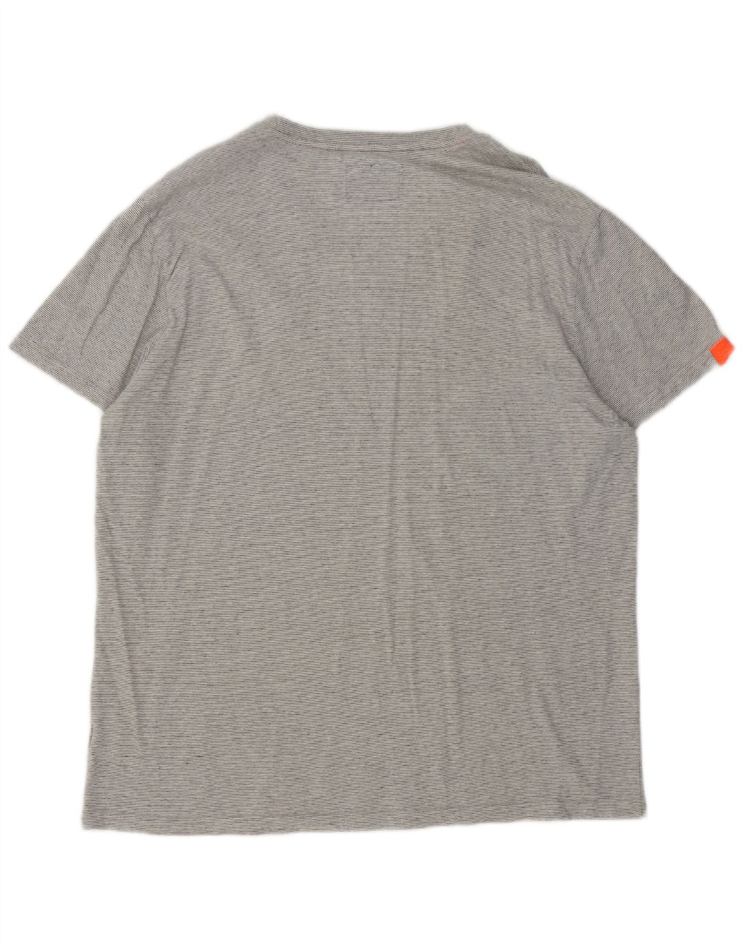 Superdry Γυναικείο T-Shirt Top 3XL Γκρι ριγέ βαμβακερό
