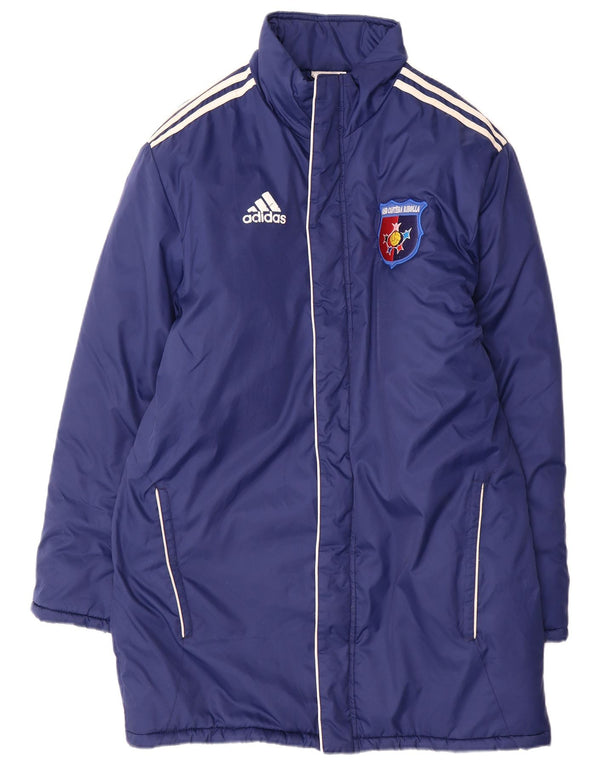 Adidas Ανδρικό παλτό με επένδυση UI 34/36 Small Blue Nylon