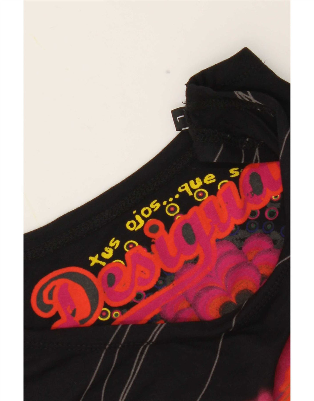 Γυναικείο γραφικό γιλέκο Desigual Top UK 14 Large Black