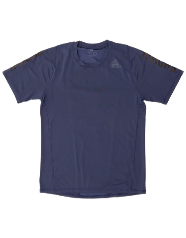 Ανδρικό γραφικό T-Shirt Aeroready ADIDAS Top Small Navy Blue