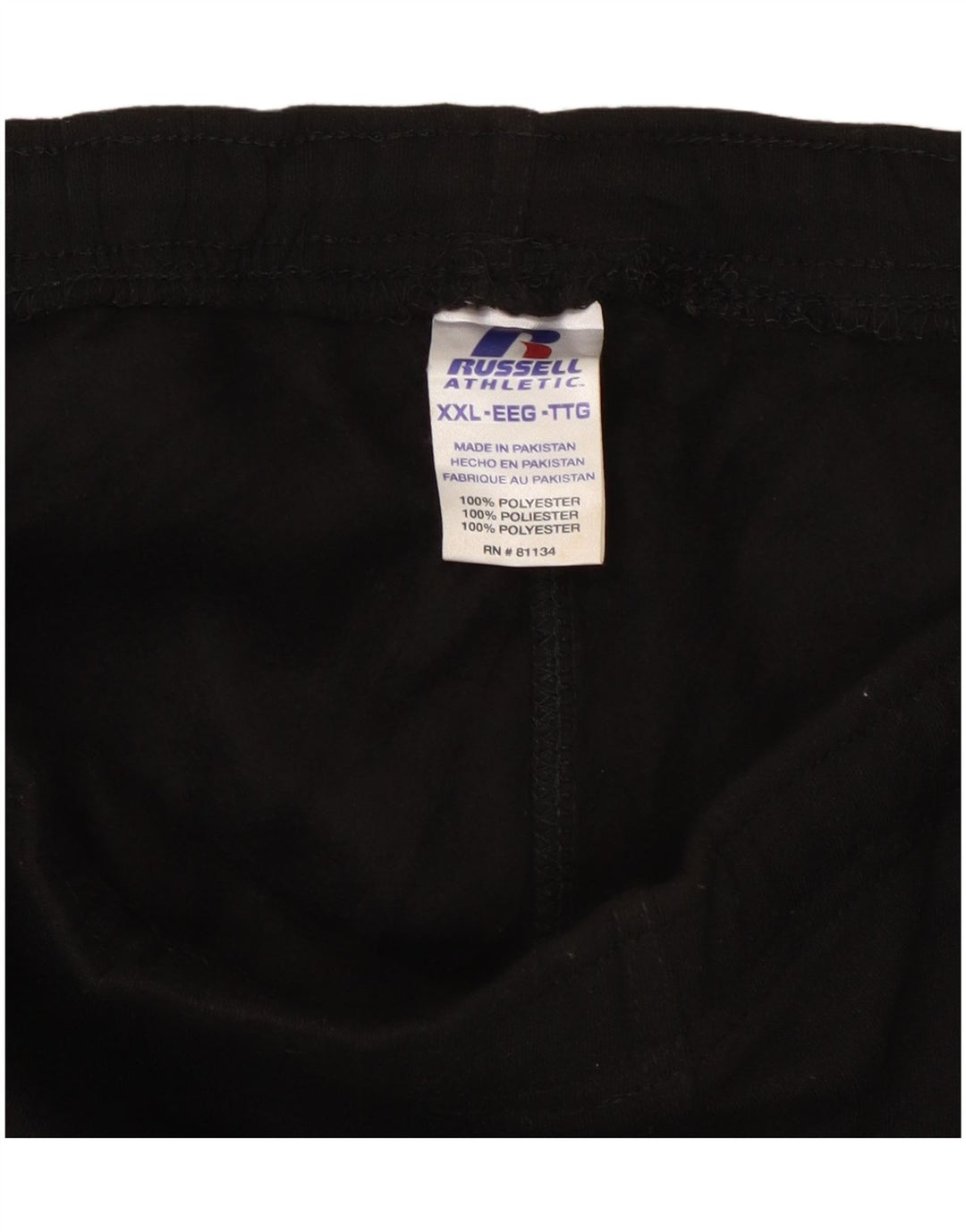 RUSSELL ATHLETIC Ανδρικές φόρμες Cargo Παντελόνια 2XL Μαύρο Πολυεστέρας