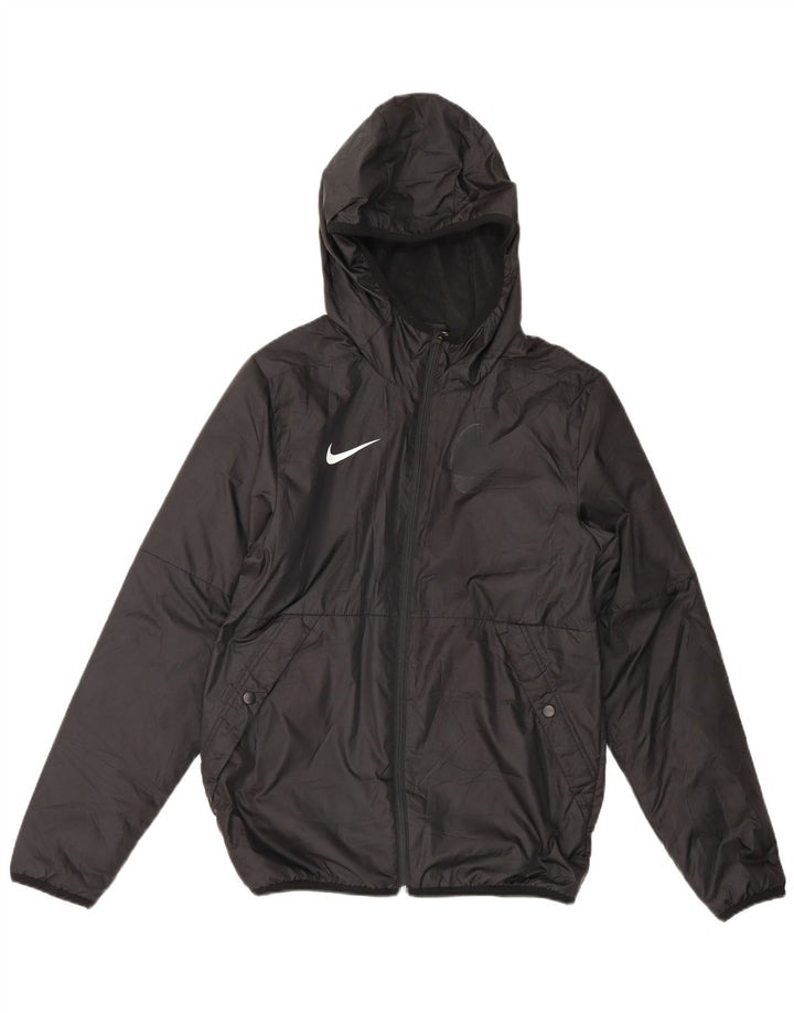 Ανδρικό μπουφάν βροχής με κουκούλα Nike UK 36 Small μαύρο