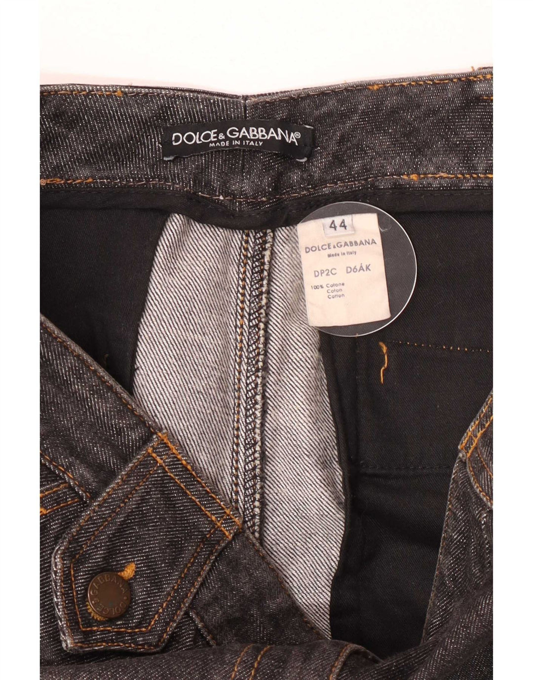 Dolce & Gabbana γυναικείο τζιν IT 44 Medium W32 L33 Γκρι βαμβακερό