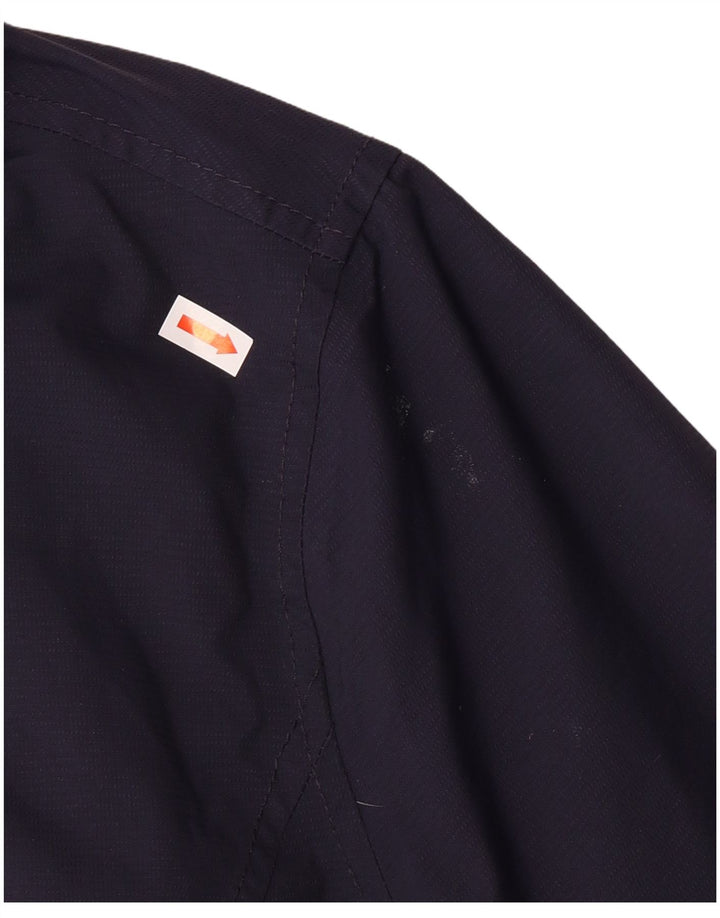 JOULES Γυναικείο μπουφάν με κουκούλα αντιανεμικό UK 18 XL Navy Blue ριγέ