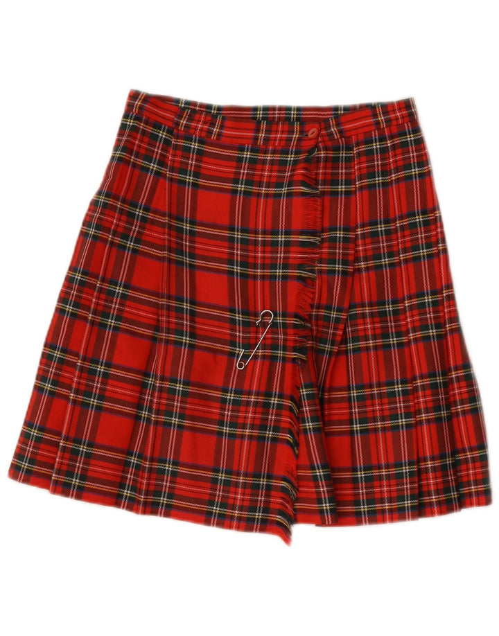 Vintage Γυναικεία Wrap Φούστα W26 Small Red Check