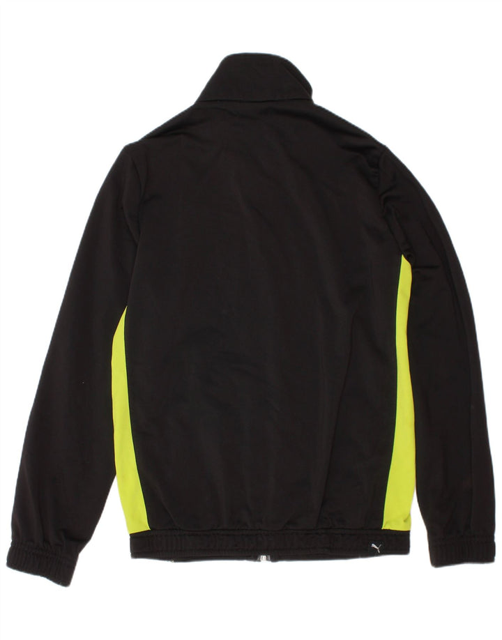 Puma Boys Graphic αθλητική φόρμα Top Jacket 7-8 Years Black Colourblock
