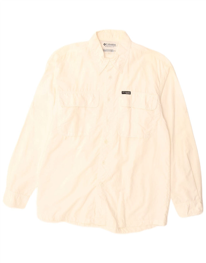 Ανδρικό πουκάμισο COLUMBIA Small Off White Nylon