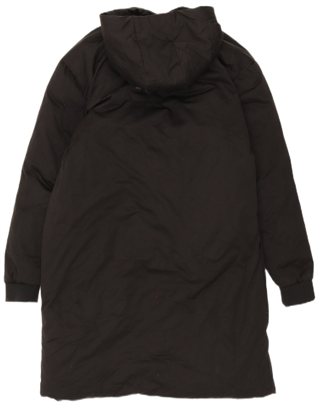 Zara Ανδρικό παλτό με κουκούλα με επένδυση UK 38 Μεσαίου Μαύρου Πολυεστέρα