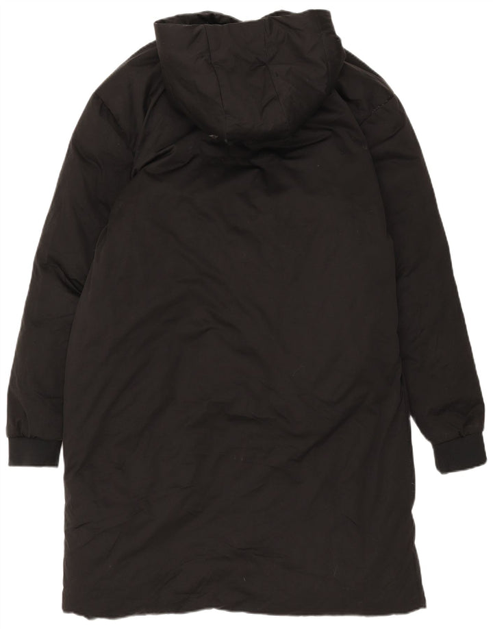 Zara Ανδρικό παλτό με κουκούλα με επένδυση UK 38 Μεσαίου Μαύρου Πολυεστέρα