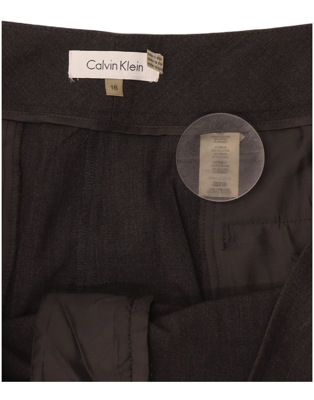 Calvin Klein Γυναικείο κοστούμι μποτάκι παντελόνι US 16 XL W38 L32 Γκρι πολυεστέρας