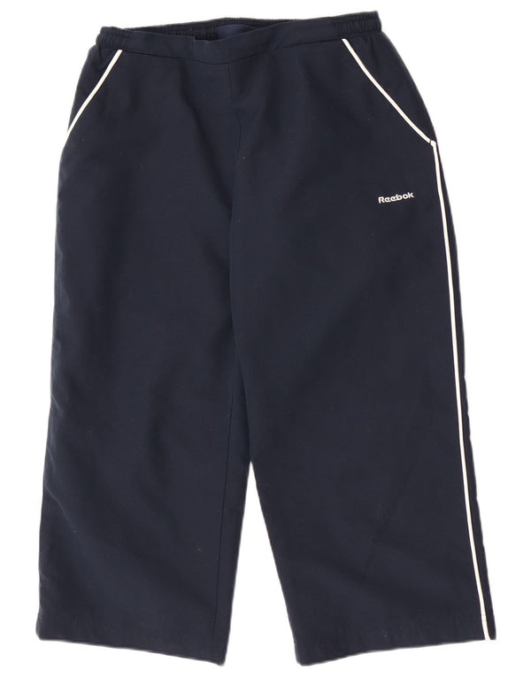 Reebok Γυναικεία φόρμα Capri Παντελόνια UK 10 Small Navy Blue Sports