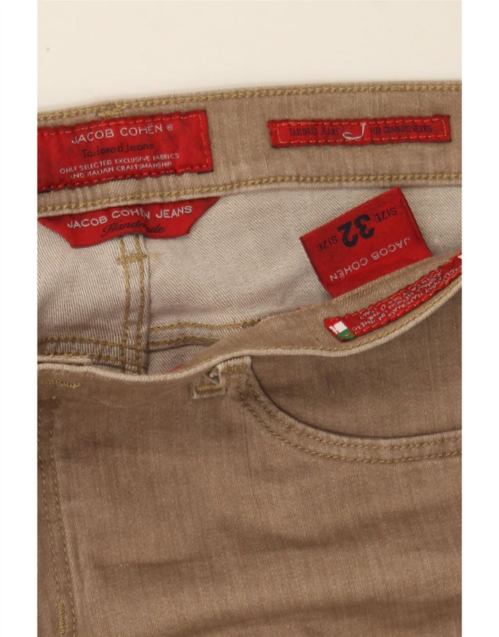 JACOB COHEN Womens Tailored Slim Jeans W32 L32 Brown Cotton Vintage Jacob Cohen and Second-Hand Jacob Cohen from Messina Hembry 