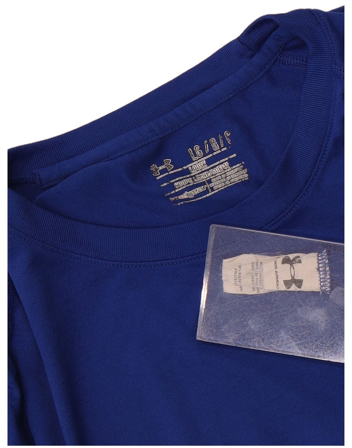 Under Armour Ανδρικό T-Shirt Top Large Blue Polyester