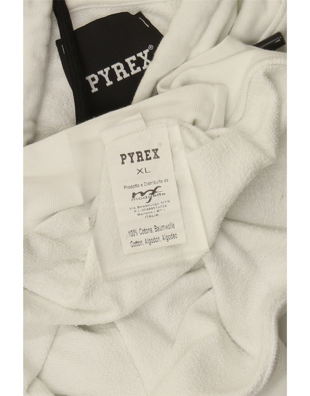 Ανδρικό γραφικό κουκούλα Pyrex Jumper XL Λευκό βαμβακερό