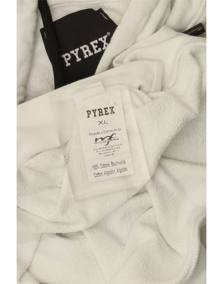 Ανδρικό γραφικό κουκούλα Pyrex Jumper XL Λευκό βαμβακερό
