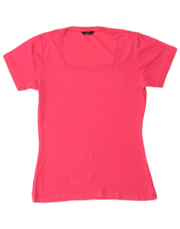M&Co Γυναικείο T-Shirt Top UK 10 Small Pink Βαμβακερό