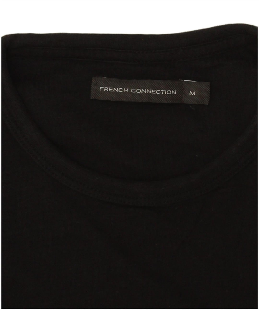 Ανδρικό T-Shirt French Connection Top Μεσαίο μαύρο βαμβακερό