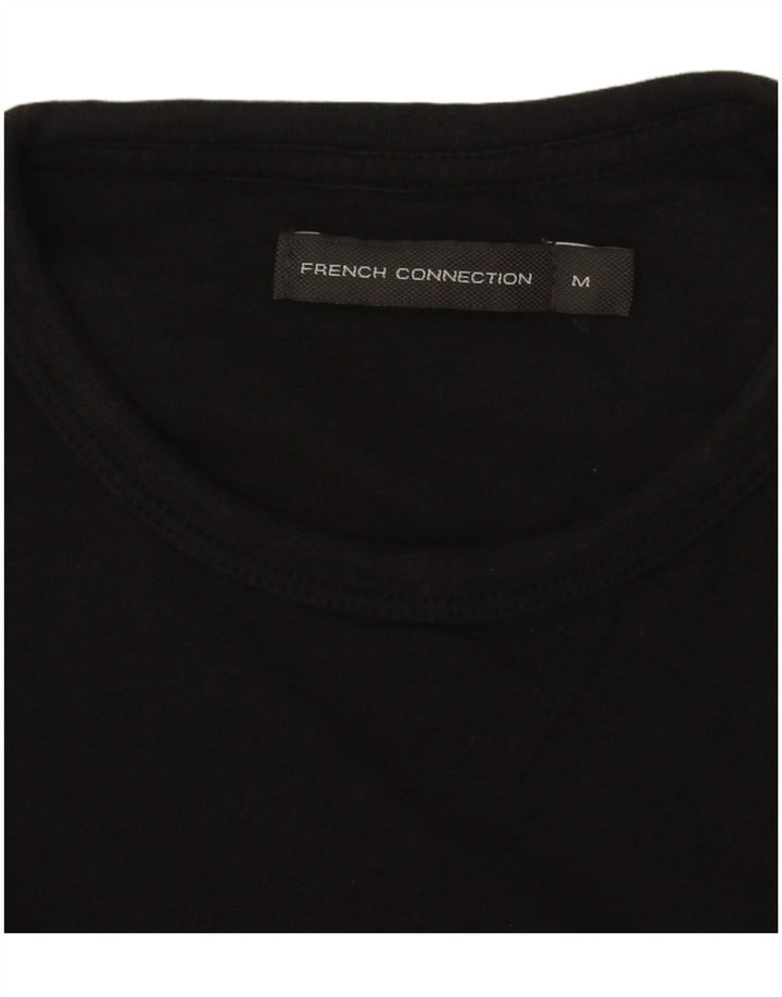 Ανδρικό T-Shirt French Connection Top Μεσαίο μαύρο βαμβακερό