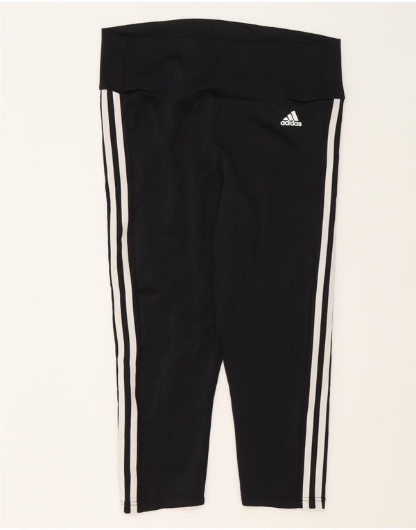 Adidas Γυναικεία Aeroready Κάπρι Κολάν UK 16/18 μεγάλο μαύρο πολυεστέρα