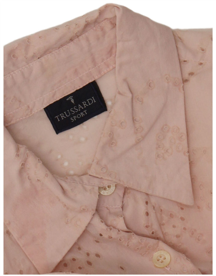 Γυναικεία μπλούζα Trussardi See Through Shirt UK 14 Medium Pink