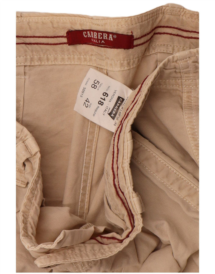 CARRERA Ανδρικό σορτς Cargo 618 W42 2XL Μπεζ βαμβακερό