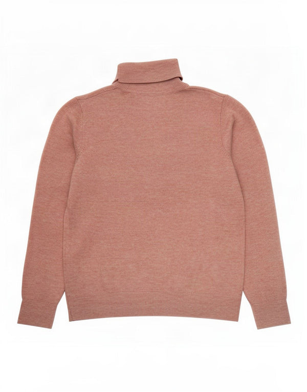Marks & Spencer Γυναικείο πουλόβερ με ρολό λαιμόκοψη UK 10 Small Pink Flecked