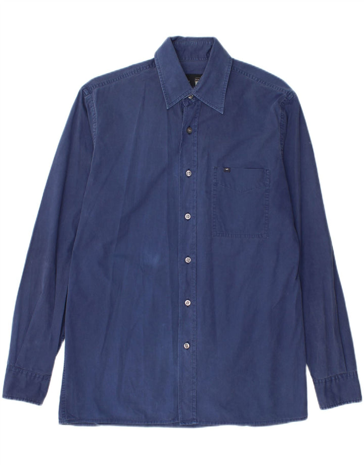 Ανδρικό πουκάμισο Gas Μικρό Βαμβακερό Navy Blue