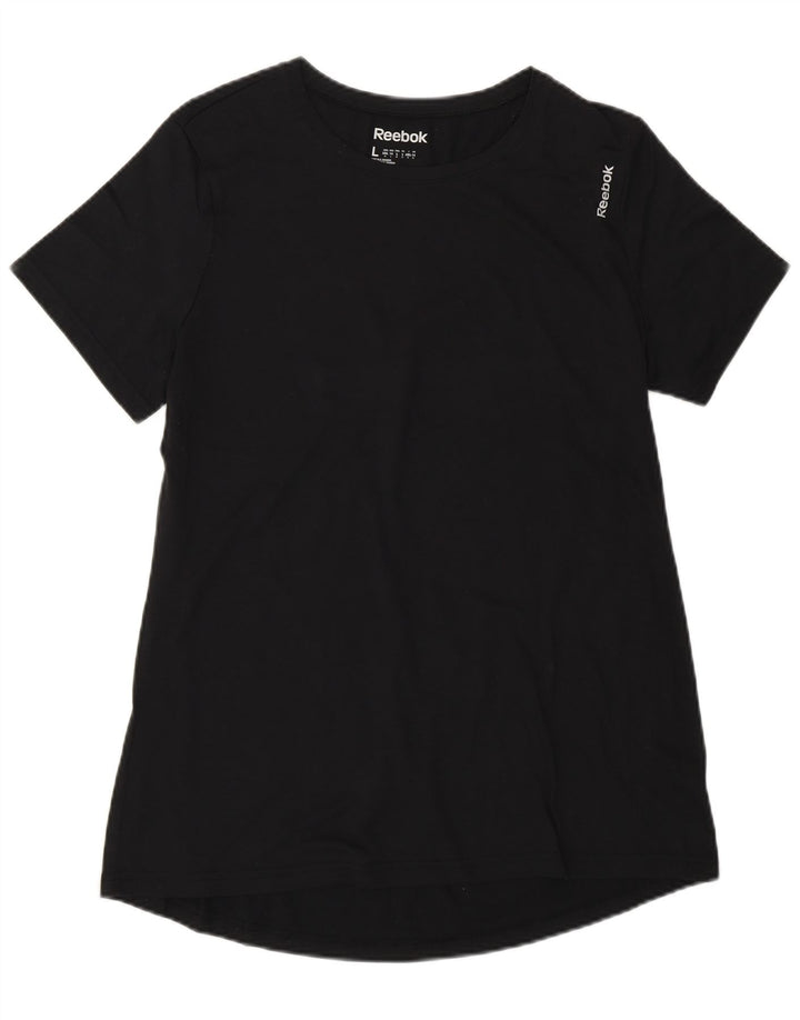 Reebok Γυναικείο T-Shirt Top UK 14 Medium Black